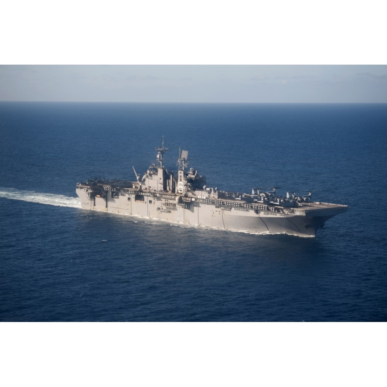 Posterazzi USS Bonhomme Richard transits the Coral Sea Poster Print